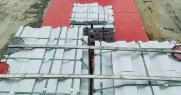 赣州 芝麻白仿形加直形路沿石出货日常