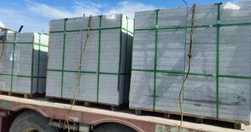 赣州 芝麻白花岗岩地铺石装车日常