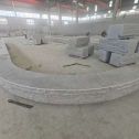 赣州 芝麻白异形坐凳，自然面光面弧形加工
