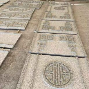 赣州 白麻花岗岩外墙立面雕刻板