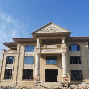 赣州 黄金麻花岗岩别墅外墙干挂