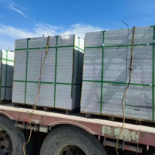 赣州 芝麻白花岗岩地铺石装车日常