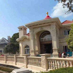 赣州 黄金麻花岗岩欧式别墅