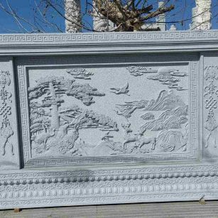 赣州 芝麻白大型照壁，屏风，影壁
