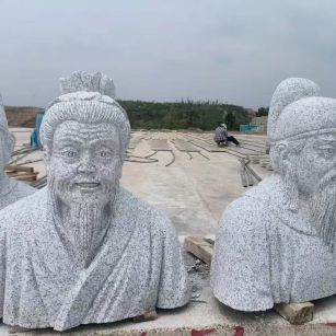 赣州 白麻花岗岩石材人物立体雕刻