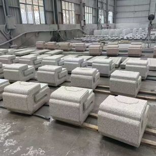 赣州 白麻花岗岩异形加工-石凳，坐凳