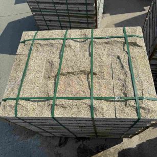 赣州 黄金麻花岗岩石材自然面蘑菇石成品