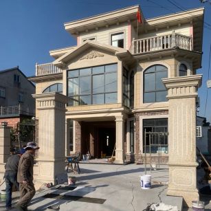 赣州 黄金麻花岗岩荔枝面别墅外墙干挂私家专属