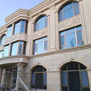 赣州 黄金麻花岗岩别墅外墙干挂