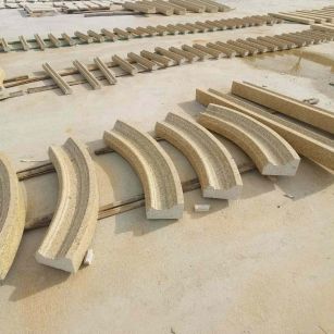 赣州 黄金麻花岗岩别墅线条