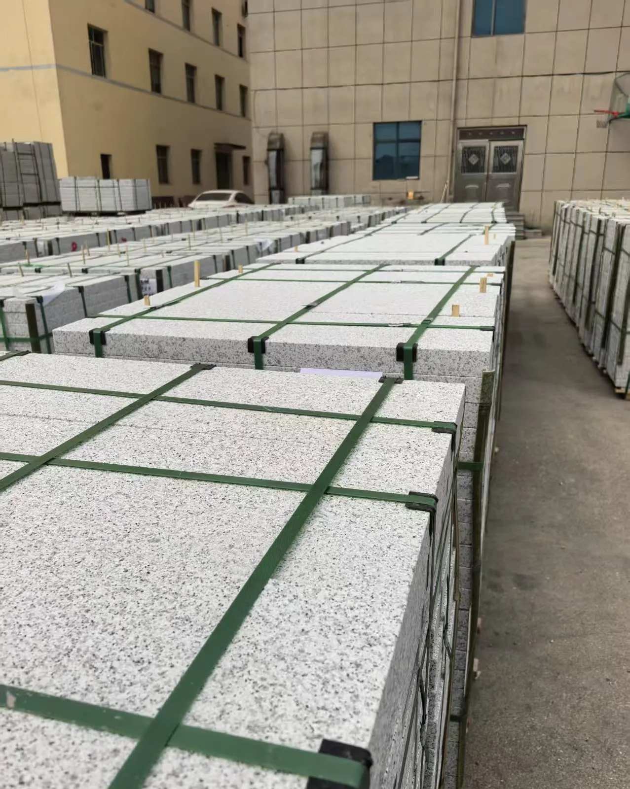 赣州 白麻花岗岩5.0公分荔枝面地铺石