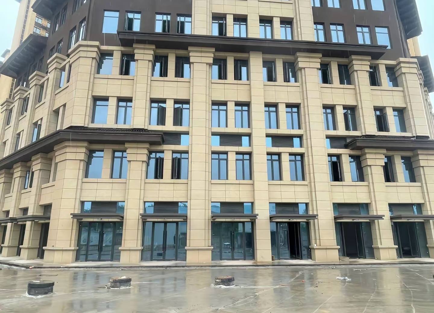 赣州 黄金麻花岗岩荔枝面小区外墙干挂