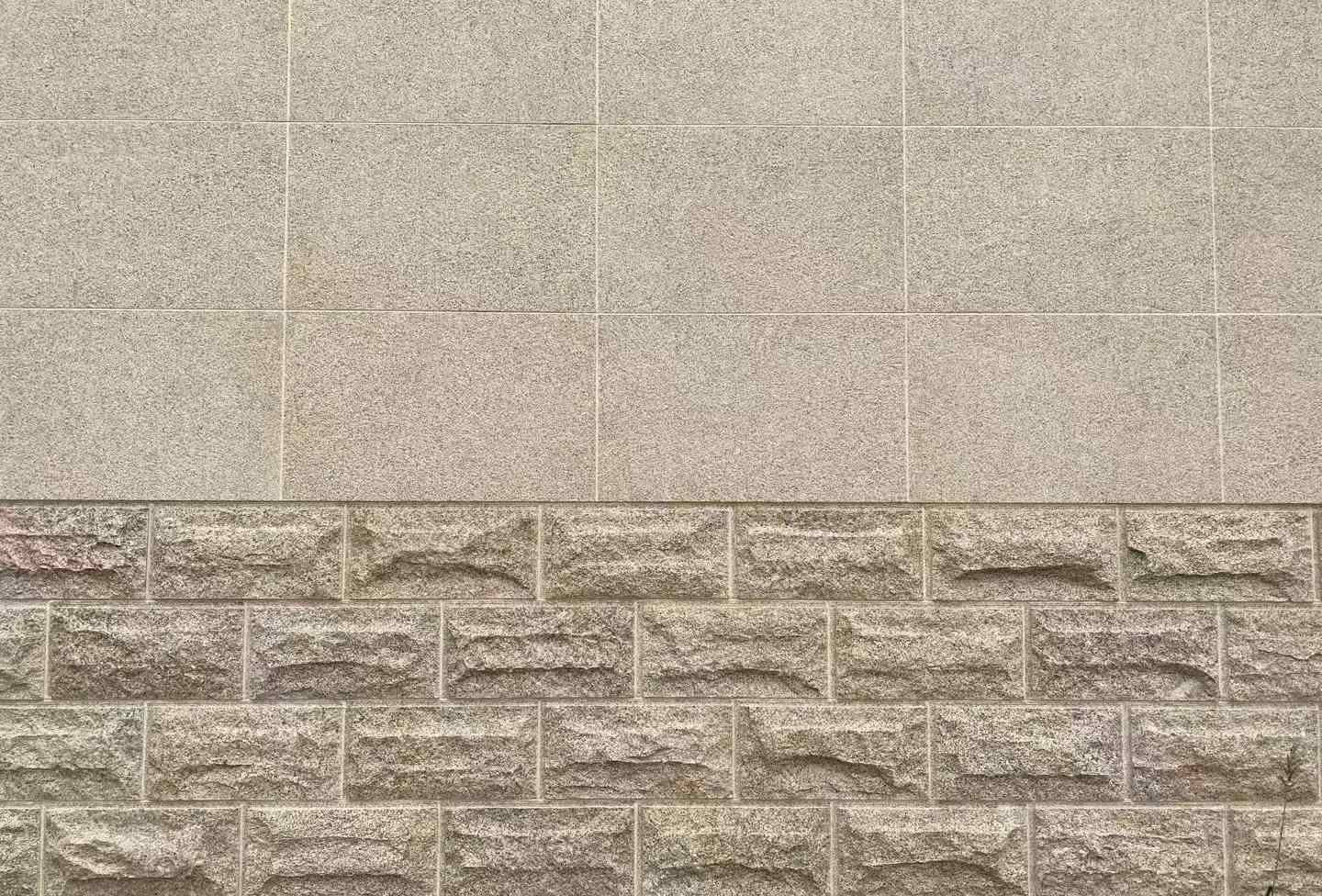 赣州 黄金麻自然面蘑菇石配荔枝面干挂