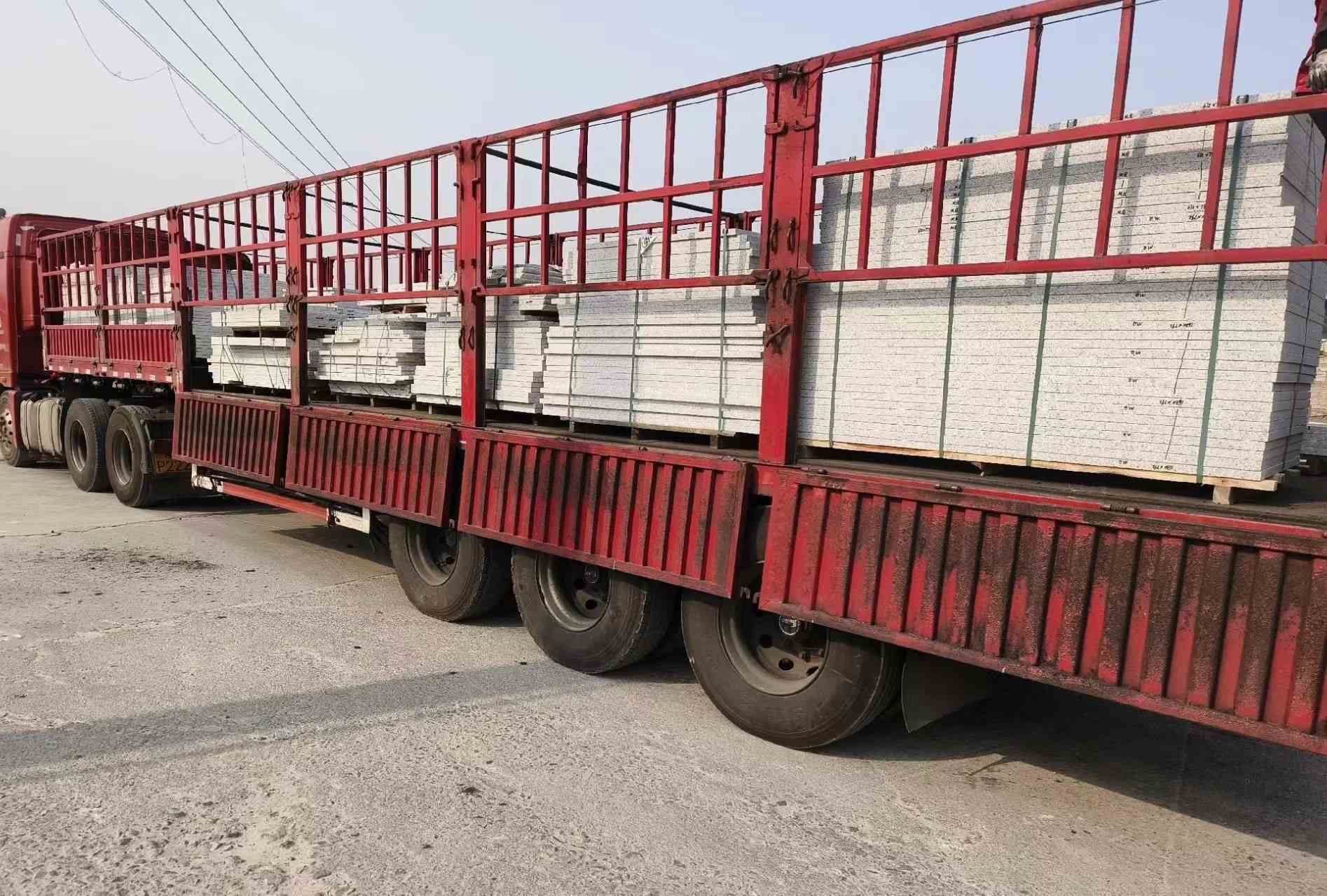 赣州 白麻荔枝面外墙干挂，工厂装车日常