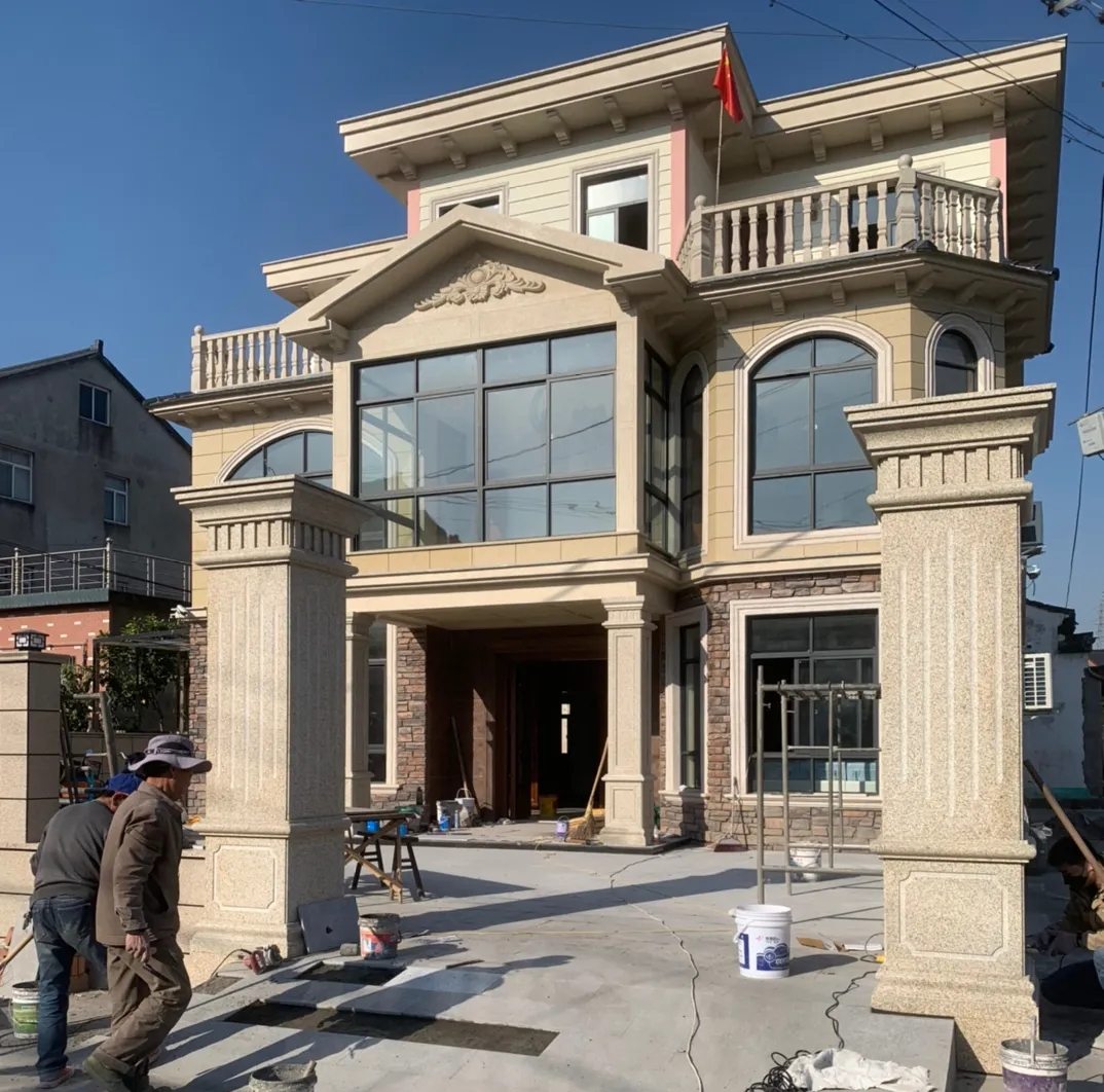 赣州 黄金麻花岗岩荔枝面别墅外墙干挂私家专属